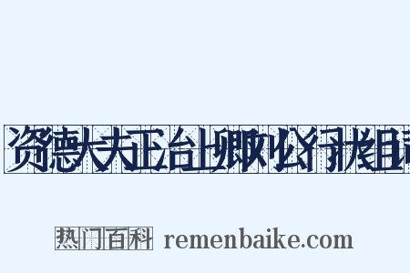 资德大夫正治上卿刘公行状组词是什么意思的图片